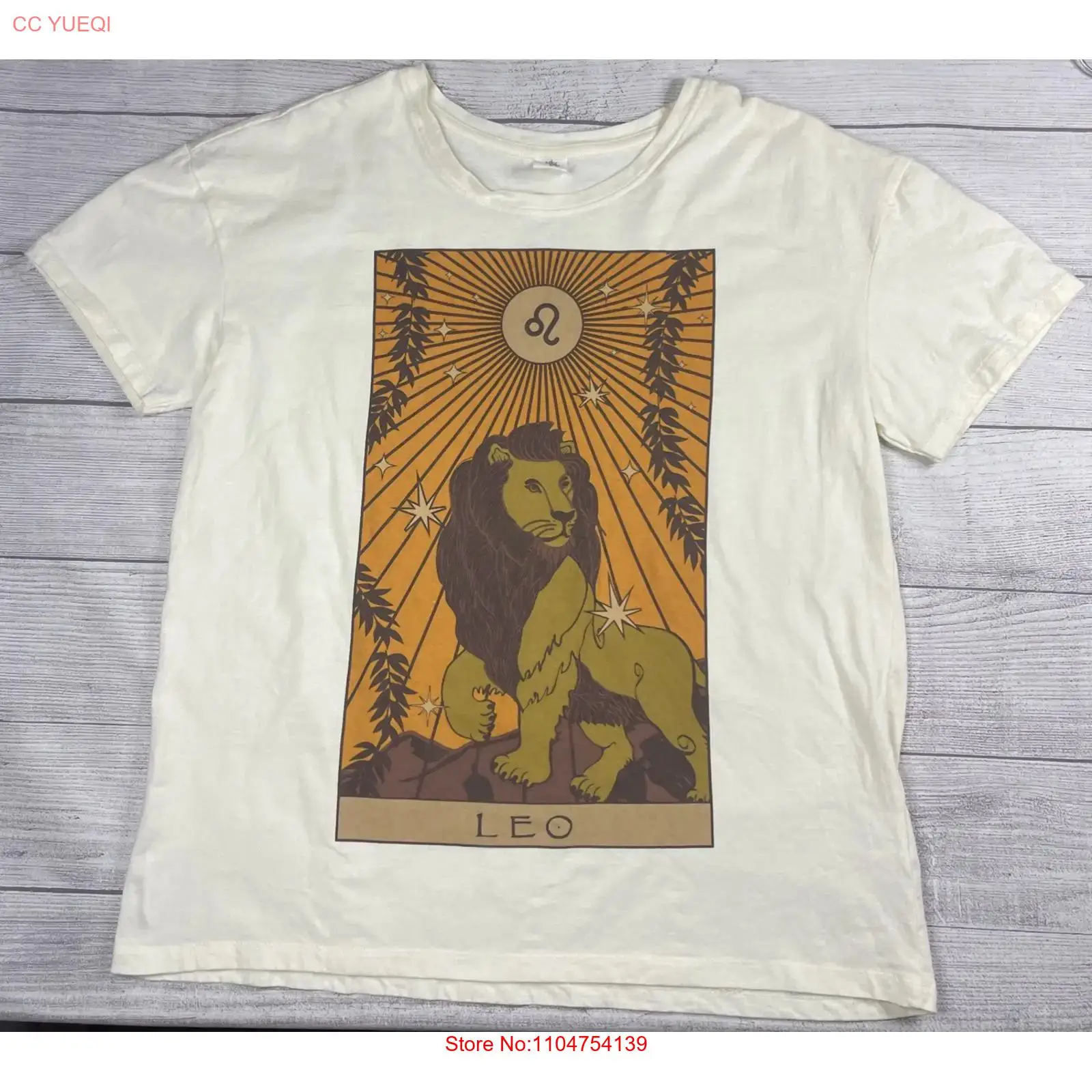 Streetwear Brand La - Vtg Y2K ゾディアック レオ ライオン Tシャツ
