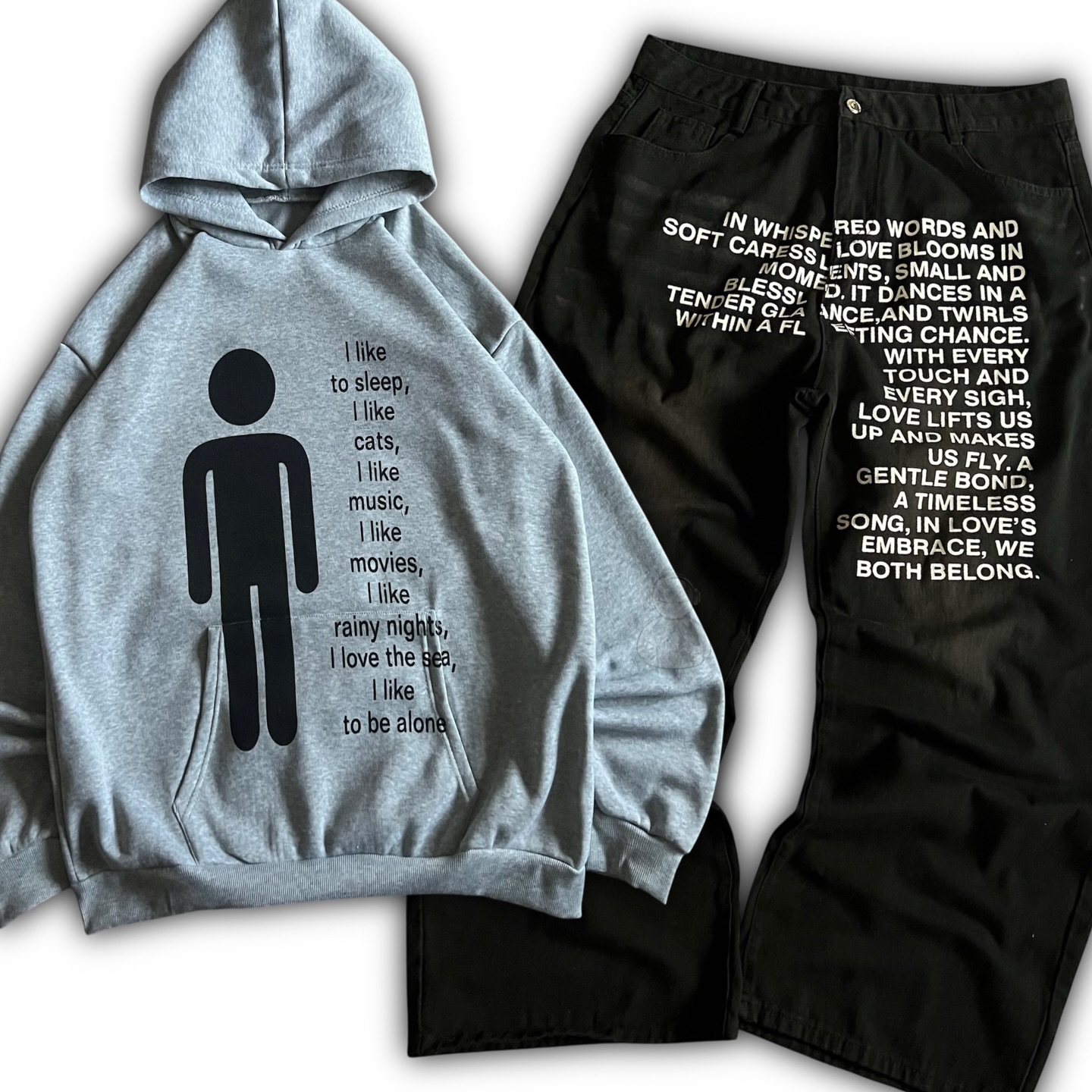 アメリカンパターンレタージーンズ Y2K メンズパーカーセッ - Streetwear Zipper のレビューと価格