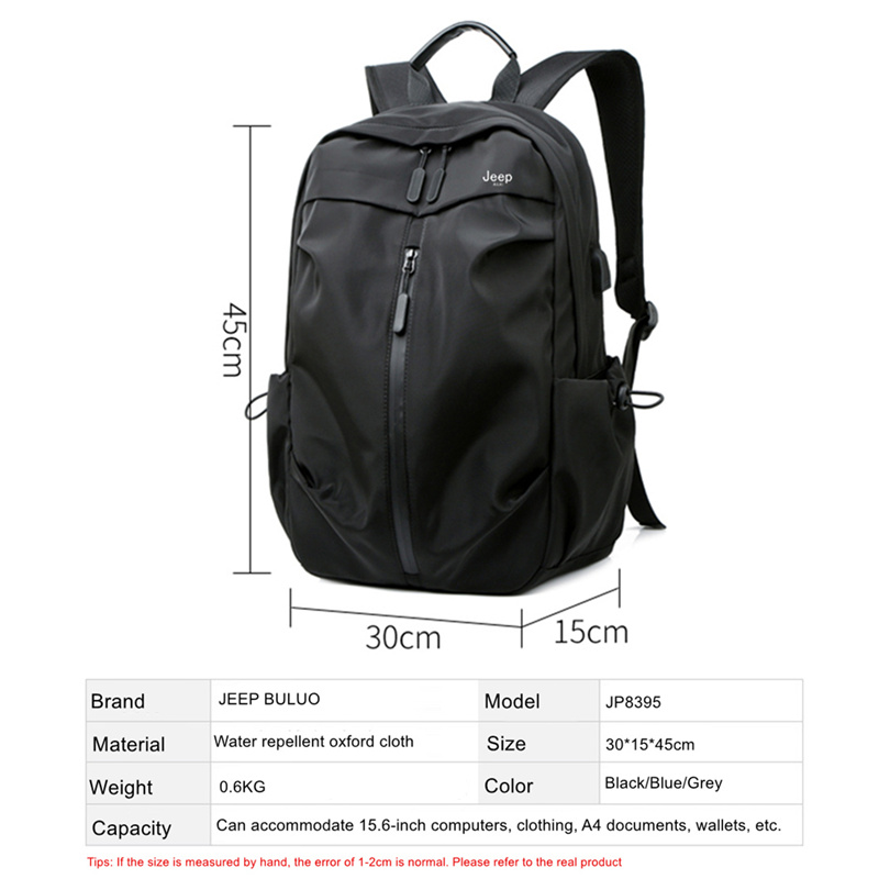Jeep-男性と女性のための大容量のバックパック,15.6イ - Streetwear Brand Backpack のレビューと価格
