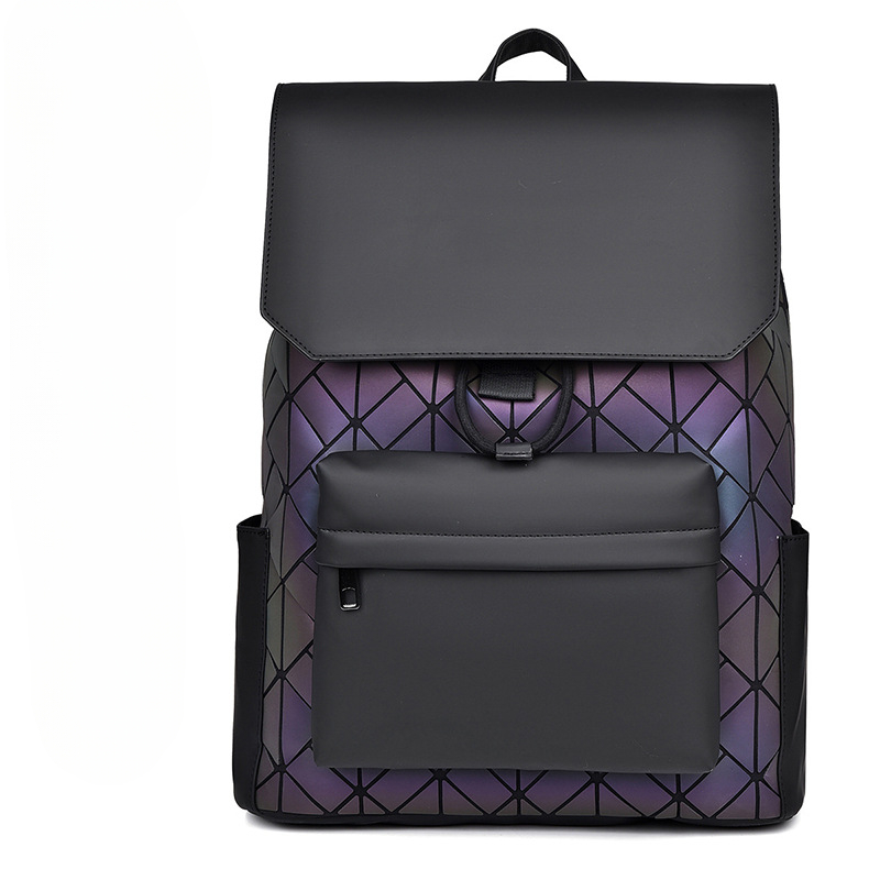 男性用ダイヤモンド型レーザー反射バックパック,学生用ランドセ - Streetwear Brand Backpack のレビューと価格
